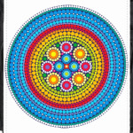 Яркий узор в индийском стиле