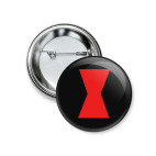 Значок 37 мм Black Widow Avengers