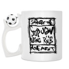 Кружка с футбольным мячиком