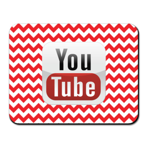 Коврик для мыши с принтом YouTube