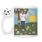 Кружка с футбольным мячиком