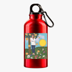 Металлическая бутылка 400 мл UV-DTF