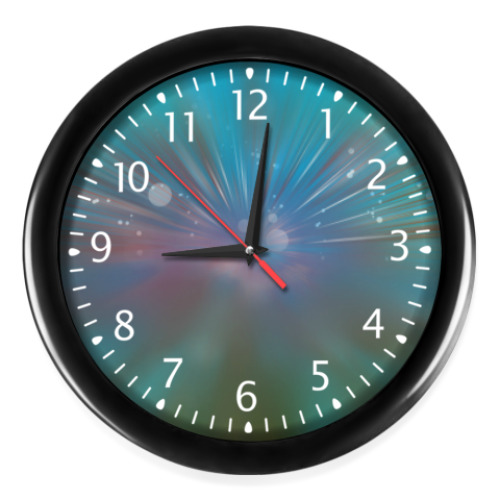 Настенные часы звездный взрыв, абстракция