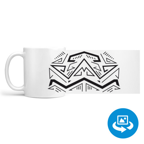 Кружка (круговая запечатка) с принтом Геометрия