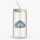 Банка с бамбуковой крышкой