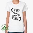 Женская футболка органик