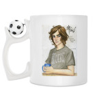 Кружка с футбольным мячиком