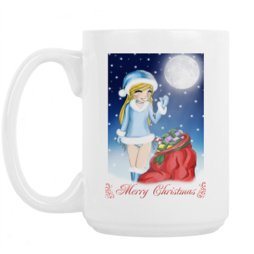 Кружка с принтом Merry Christmas