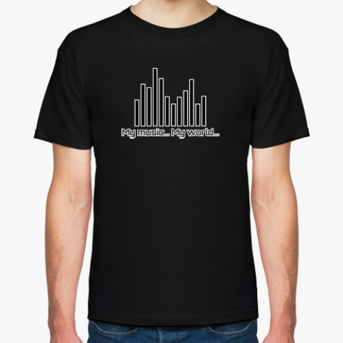 Футболка с принтом My music - my world