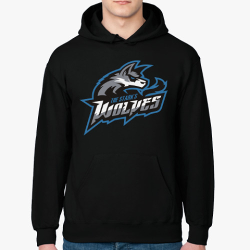 Толстовка худи с принтом Волки Старков