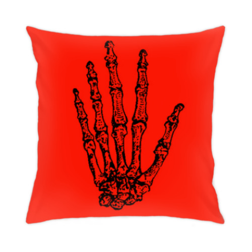 Подушка с принтом Рука смерти