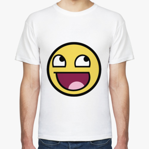 Футболка с принтом смайлик