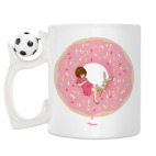 Кружка с футбольным мячиком