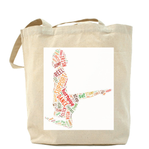 Сумка шоппер с принтом Dance wherever you may be