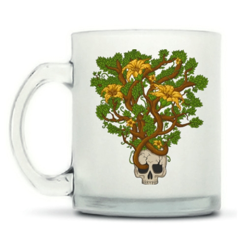 Кружка матовая с принтом Череп
