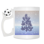 Кружка с футбольным мячиком