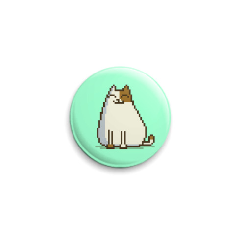 Значок 25мм с принтом Пятничный Котик №15