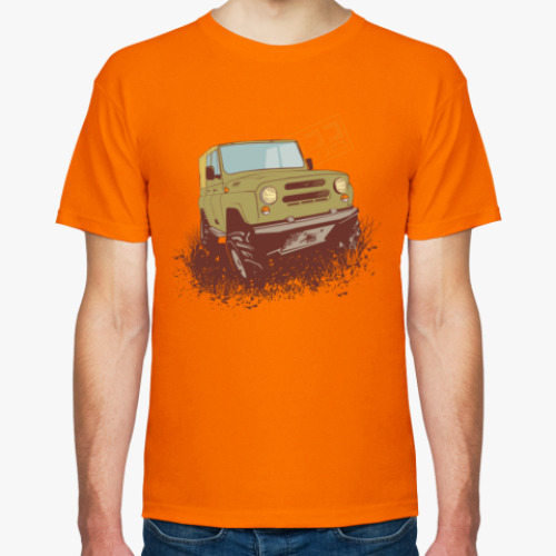 Футболка с принтом 4х4 Off Road УАЗ