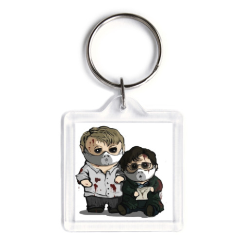 Брелок с принтом Hannibal ( Ганнибал )