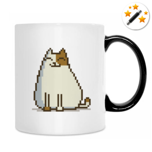 Кружка-хамелеон с принтом Пятничный Котик №15