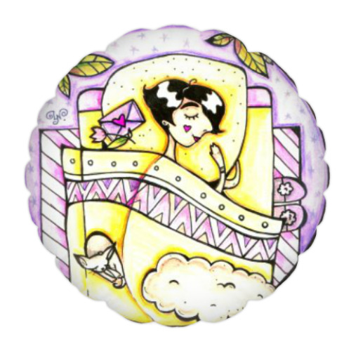 Подушка с принтом Сон