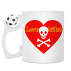 Кружка с футбольным мячиком