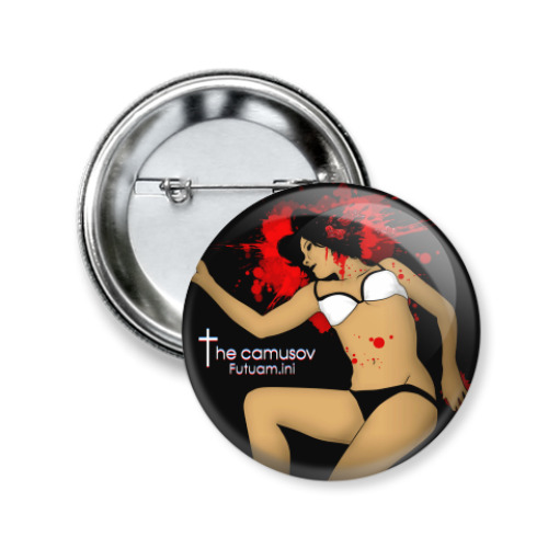 Значок 50мм с принтом The Camusov - Futuam.ini