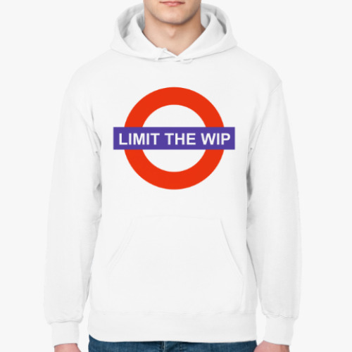 Толстовка худи с принтом Limit The WIP