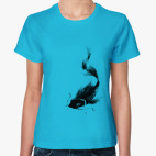 Классическая женская футболка Карп Кои