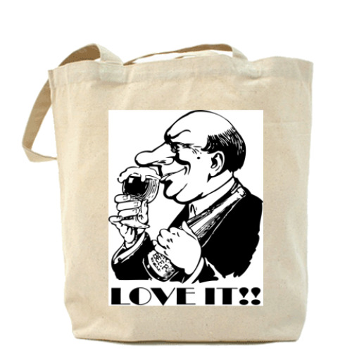 Сумка шоппер с принтом Beer - Love it!