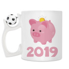 Кружка с футбольным мячиком