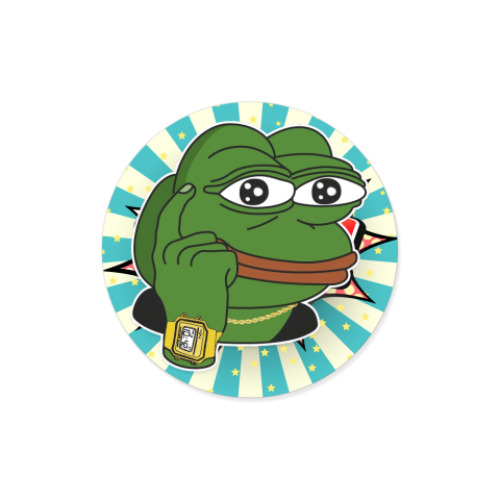 Виниловые наклейки с принтом Смекалочка Пепе