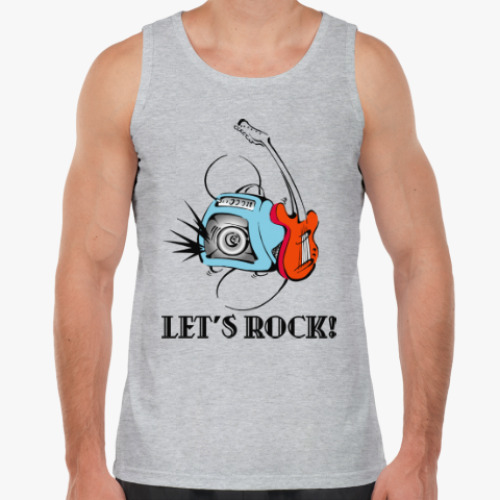 Майка с принтом Let's Rock!