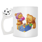 Кружка с футбольным мячиком