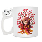 Кружка с футбольным мячиком