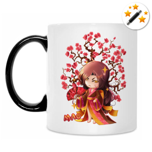 Кружка-хамелеон чиби