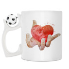 Кружка с футбольным мячиком