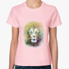 Лев, акварель