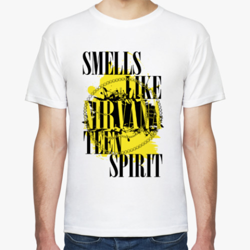 Футболка с принтом Smells like teen spirit