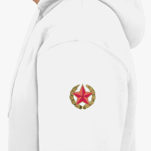 Толстовка худи с принтом Общевойсковая эмблема ВС РБ