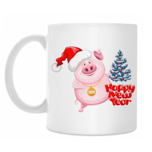 Кружка с принтом 2019 год Свиньи