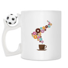 Кружка с футбольным мячиком