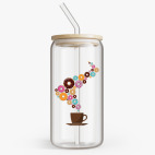 Банка с бамбуковой крышкой