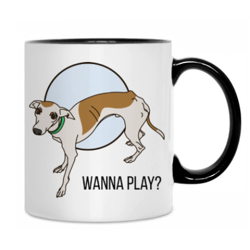 Кружка Игривая левретка