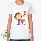 Женская футболка органик