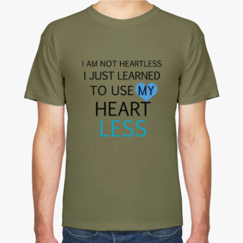 Футболка с принтом Use my heart less