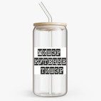 Банка с бамбуковой крышкой