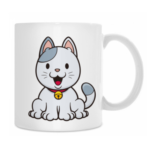 Кружка с принтом HAPPY KITTY