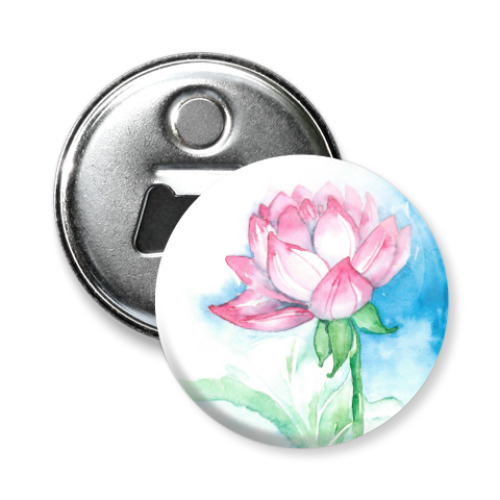 Магнит-открывашка с принтом Лотос