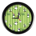 Настенные часы (без цифр) Панды